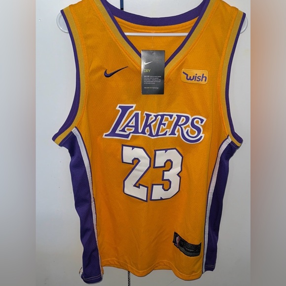 Nike Other - Nike Gold and Purple Basketball Jersey